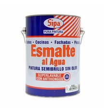 SIPA ESMALTE AL AGUA SEMIBRILLO BLANCO GL