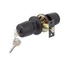 BASH CERRADURA POMO NEGRA  DORMITORIO OFICINA