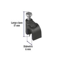 VOLTECK Grapa negra 20 unidades