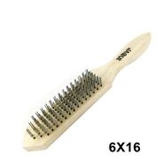 JAQUE ESCOBILLA ACERO 6 LINEAS CON MANGO