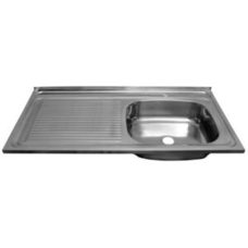 LIOI LAVAPLATOS INOX 1000X500 INCLUYE DESAGUE (DERECHO)