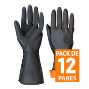 GUANTE ALBAÑIL NEGRO PACK 12 UNID