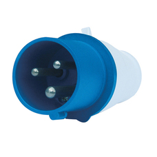 LEXO ENCHUFE INDUSTRIAL MACHO  AZUL 16A